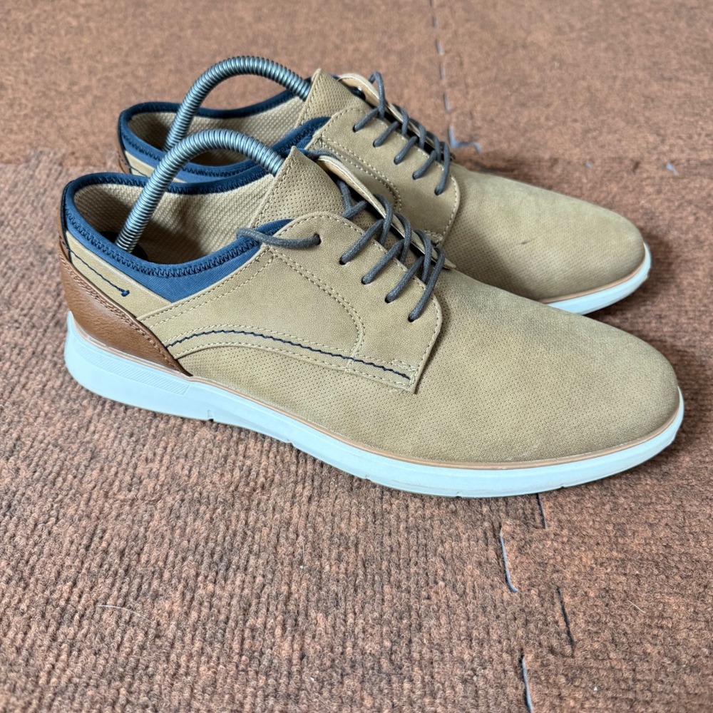 Sonoma Goods For Life Vitalize Ortholite Tan Perforated Oxford Shoes Mens 10 B+